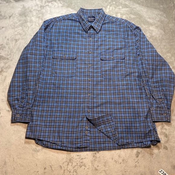 Vintage Late 70s-80s Wrangler Western Shirt Plaid Flannel Metal‎ Button Workwear - Picture 1 of 10